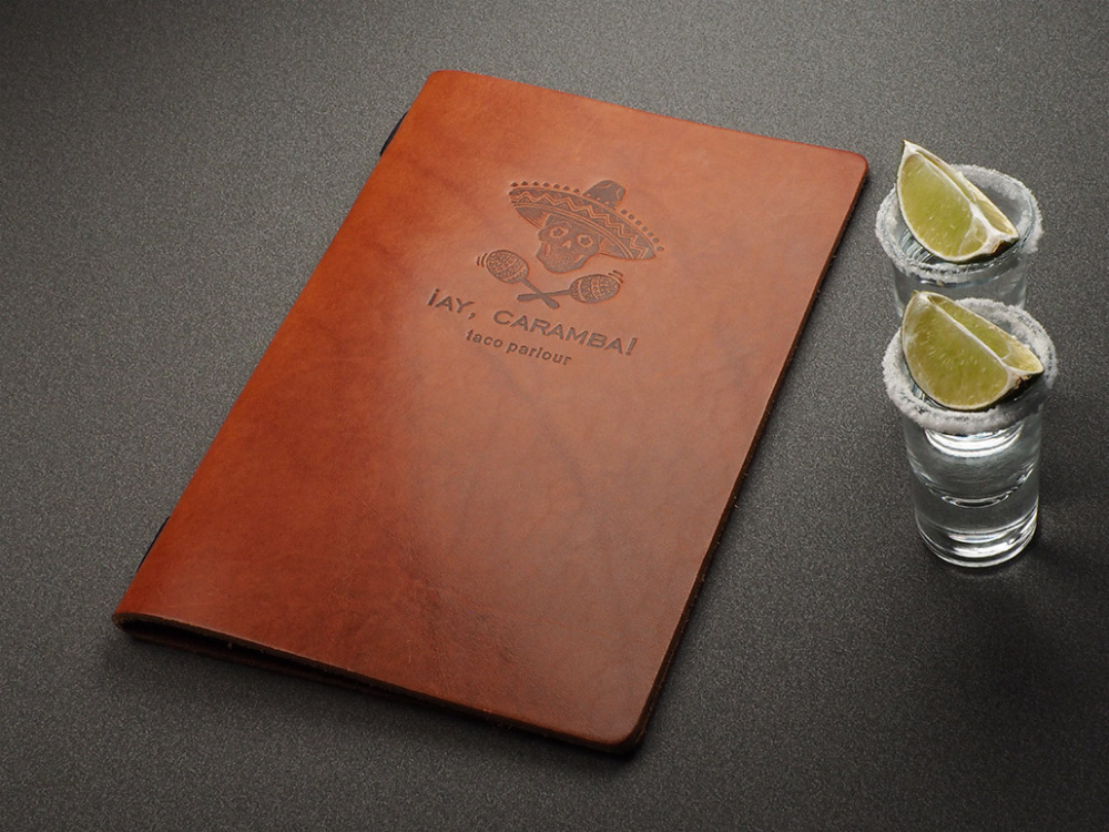 Logo trade promotional gifts image of: Menu cover Ambiente 1181141